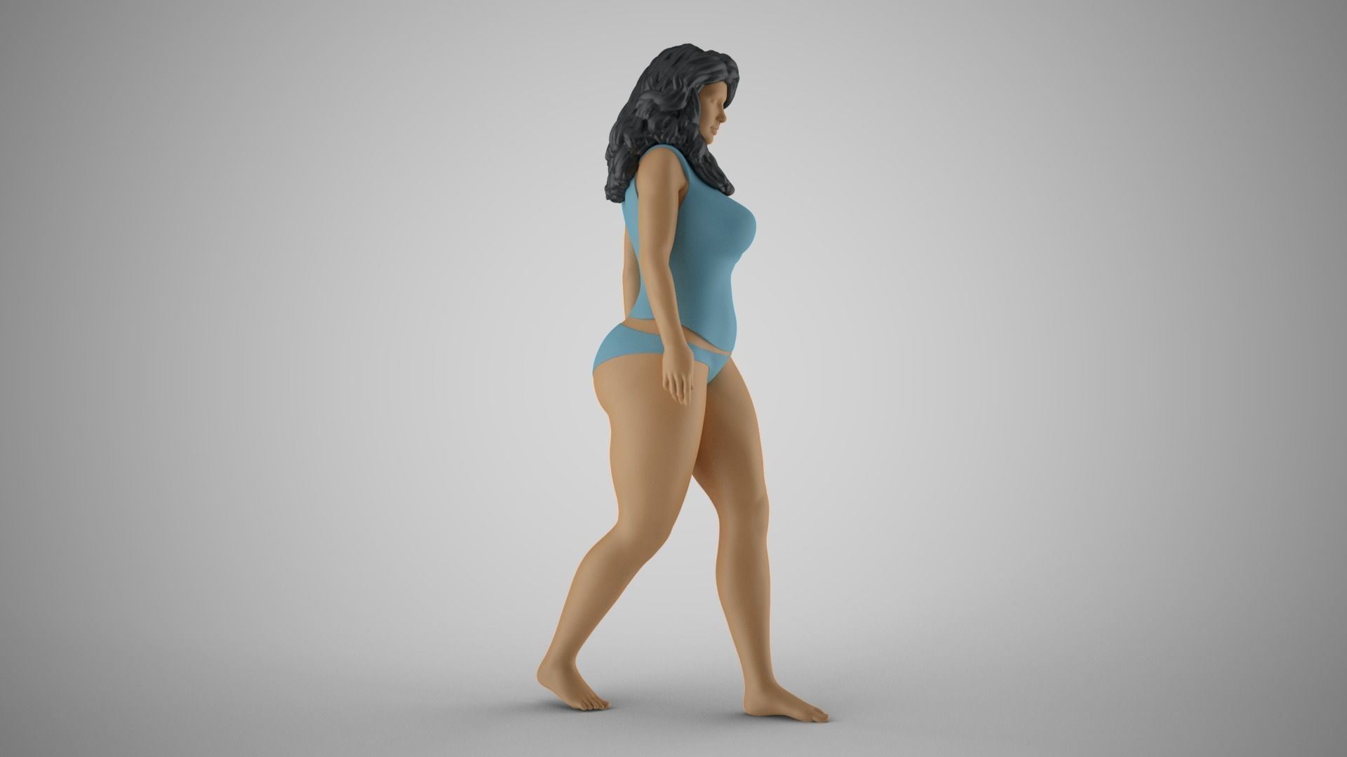 Confident Woman 3D print model_9
