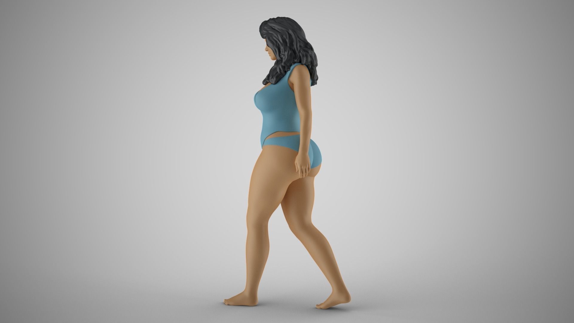 Confident Woman 3D print model_5