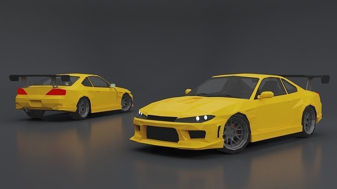 LOW POLY SPORTS COUPE Low-poly 3D model