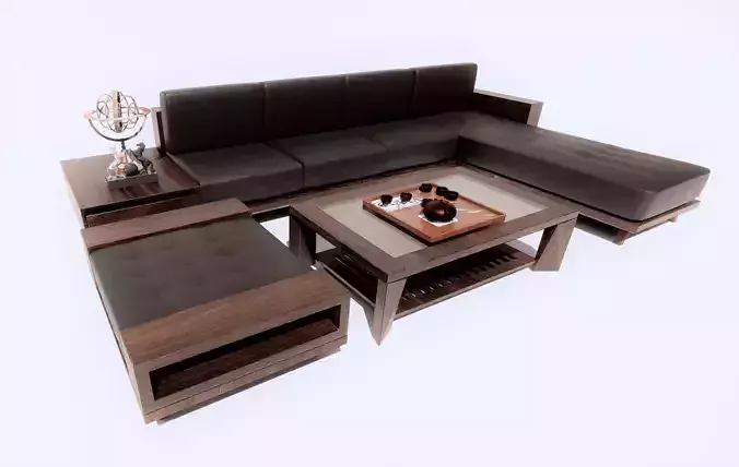 Modern Leather Sofa Set