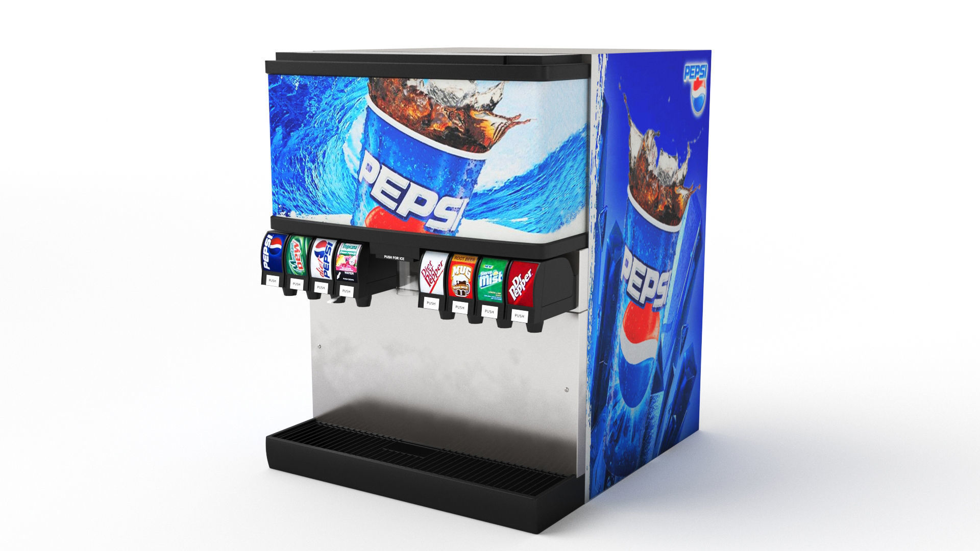 Soda Fountain Machine 02 3D model_29