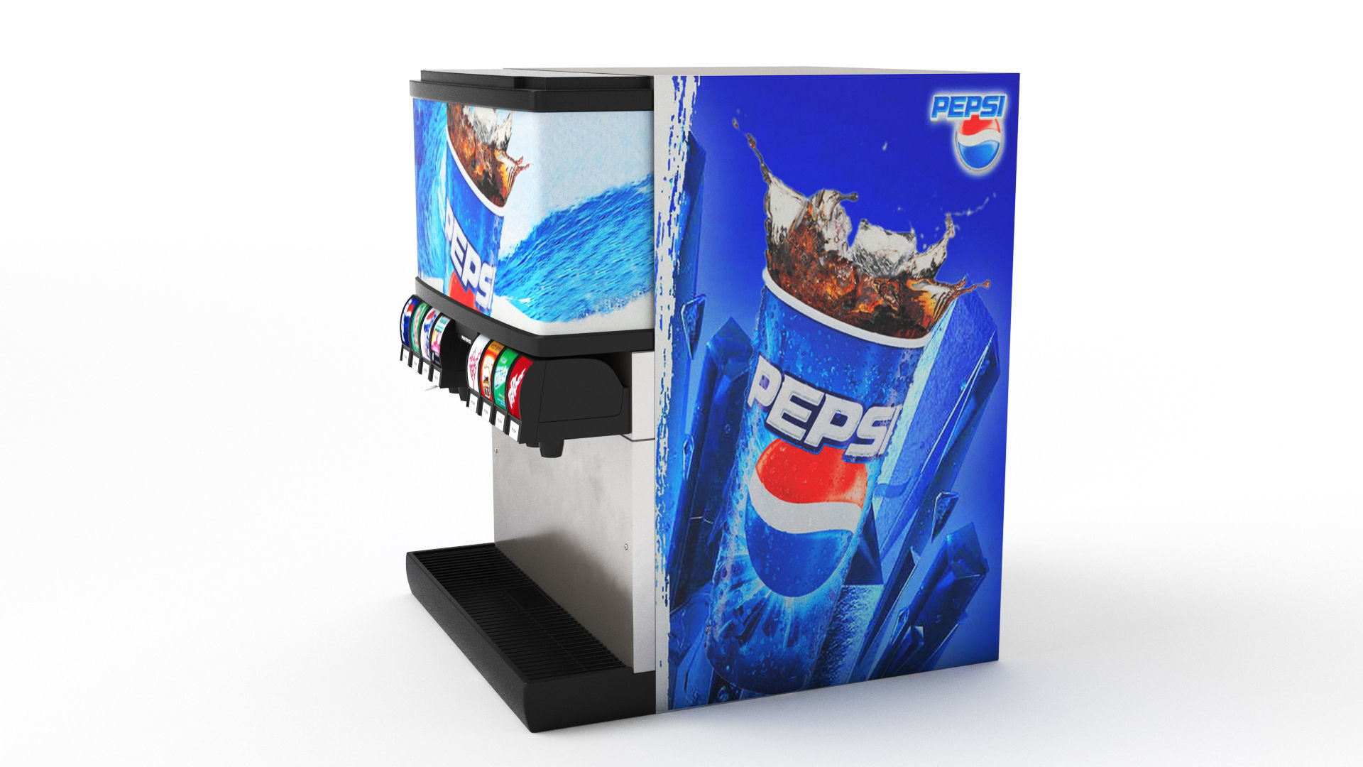Soda Fountain Machine 02 3D model_27