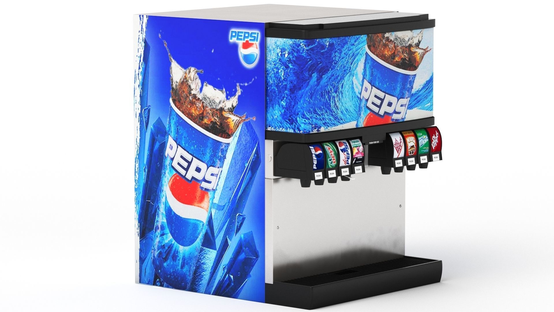 Soda Fountain Machine 02 3D model_10