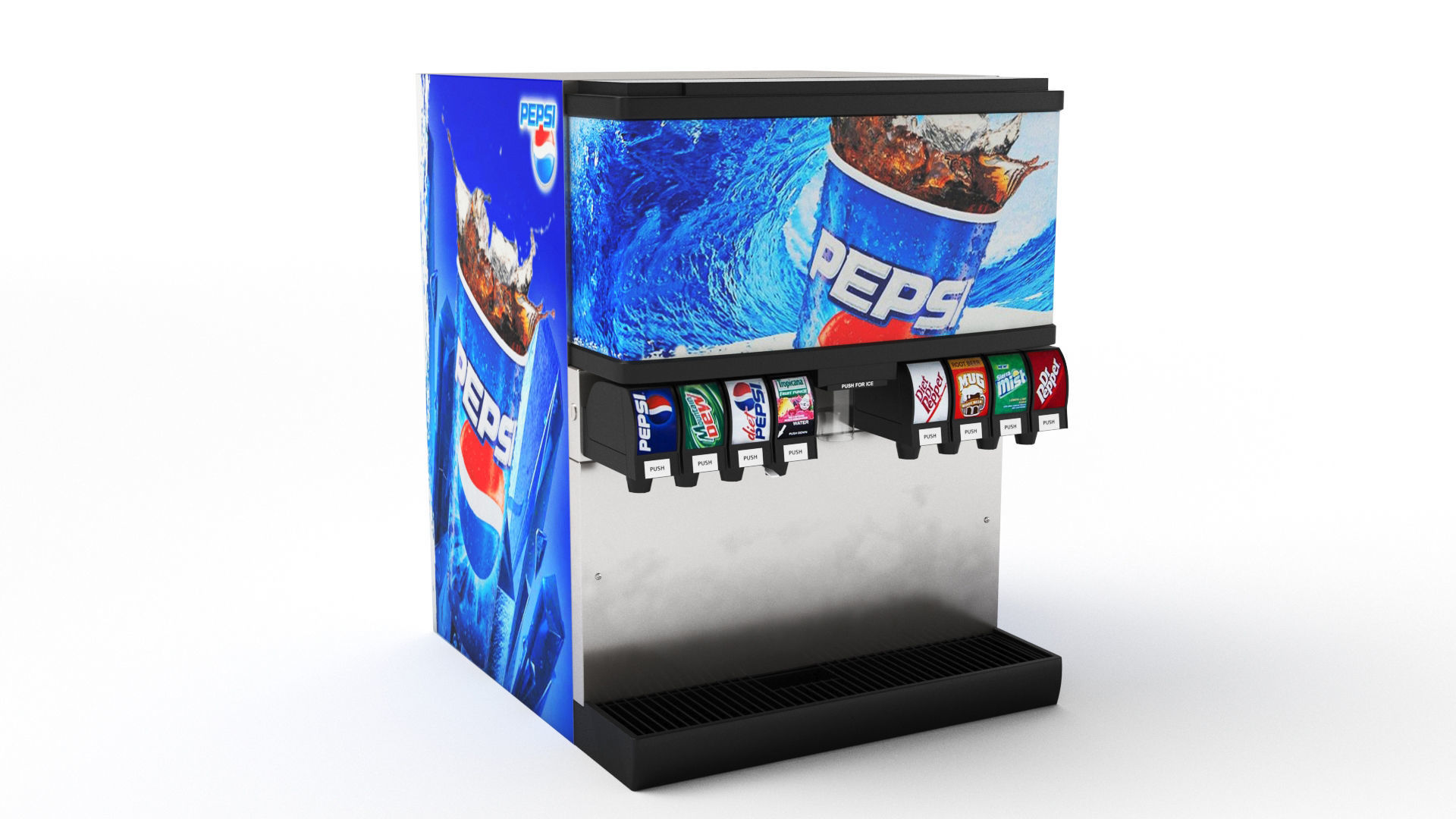 Soda Fountain Machine 02 3D model_17