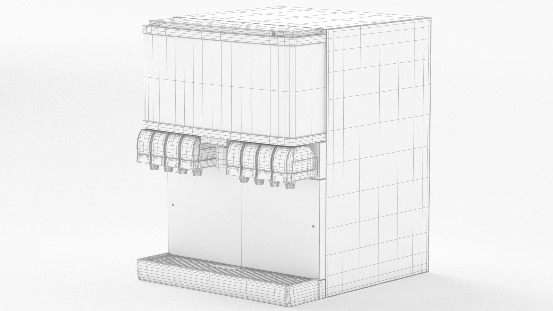 Soda Fountain Machine 02 3D model_7