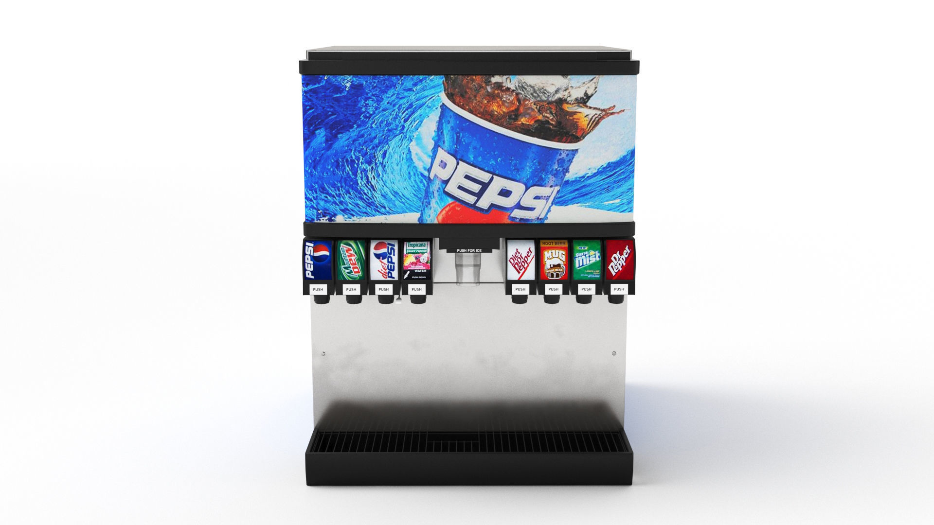 Soda Fountain Machine 02 3D model_14