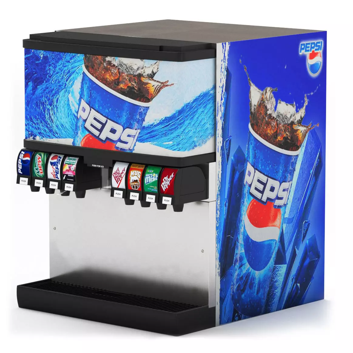 Soda Fountain Machine 02 3D model_0