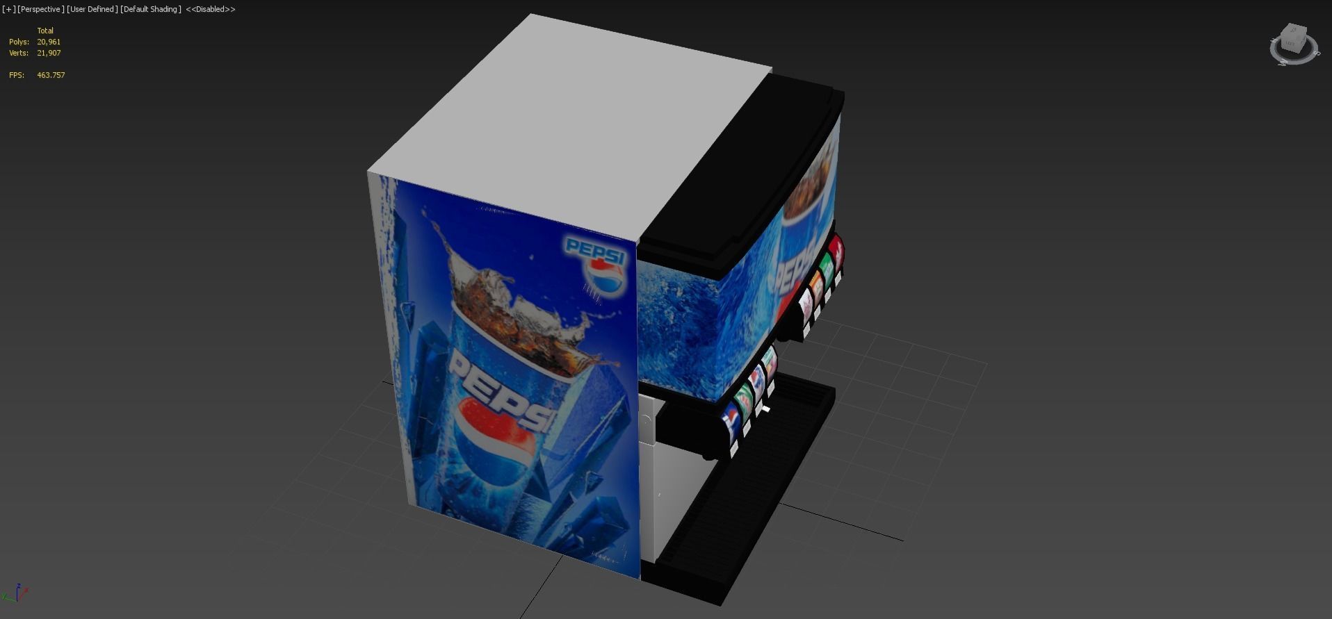 Soda Fountain Machine 02 3D model_6