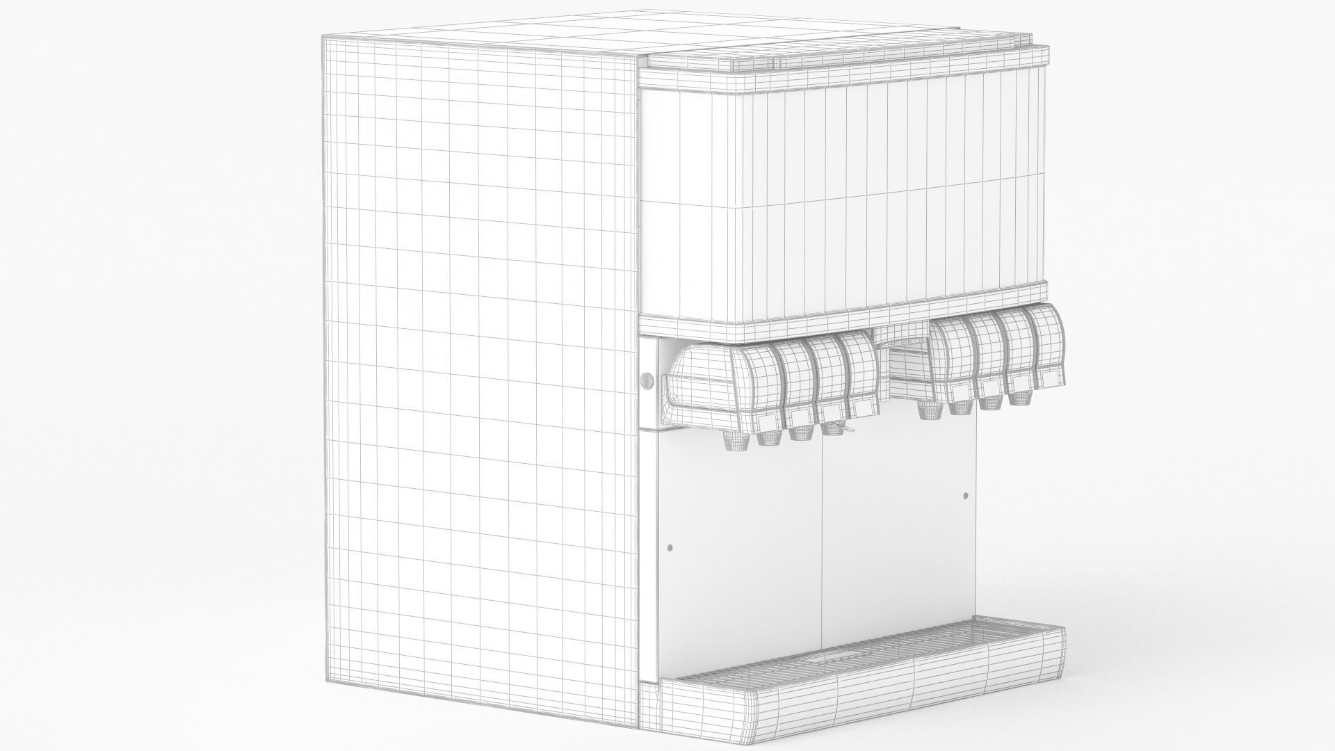 Soda Fountain Machine 02 3D model_8