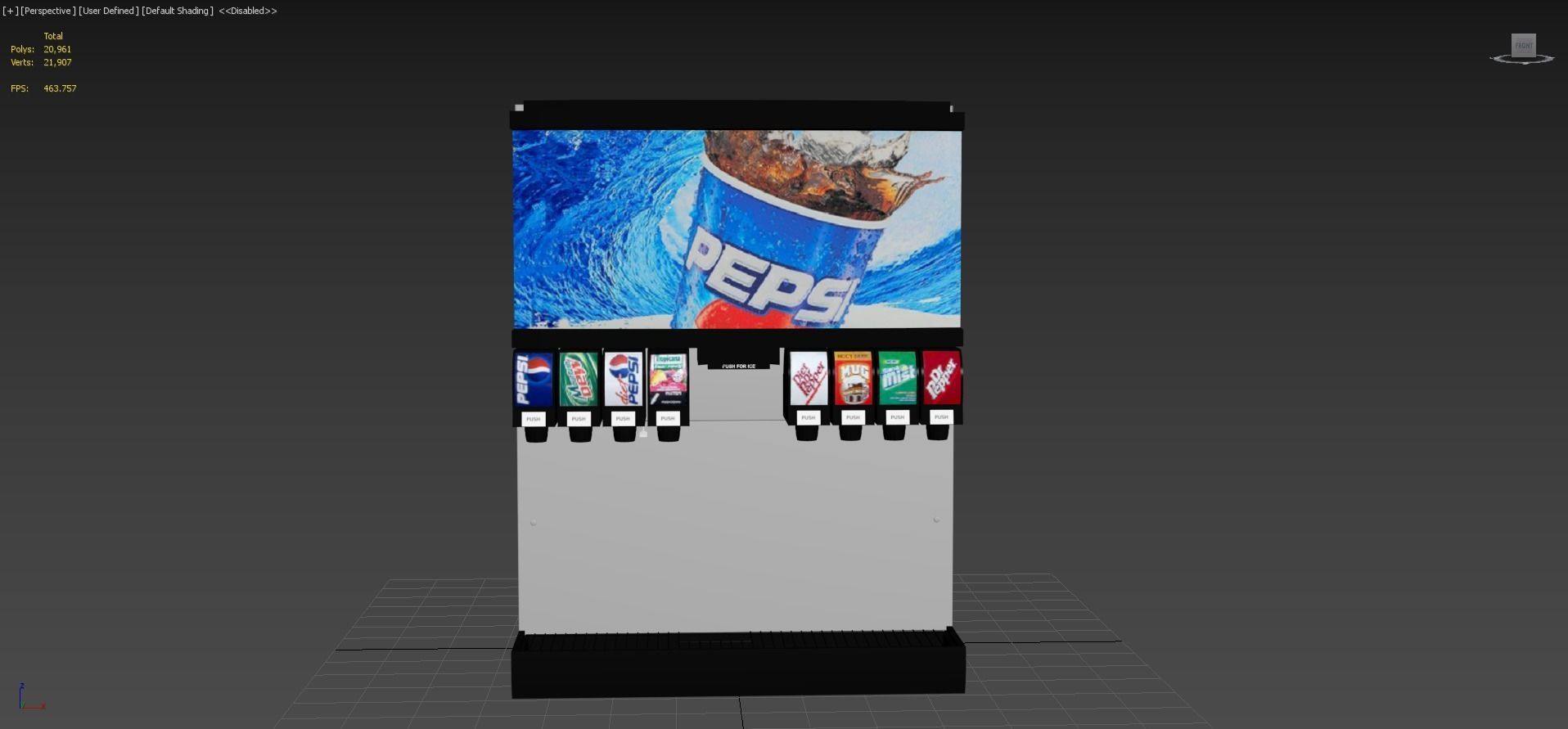 Soda Fountain Machine 02 3D model_5