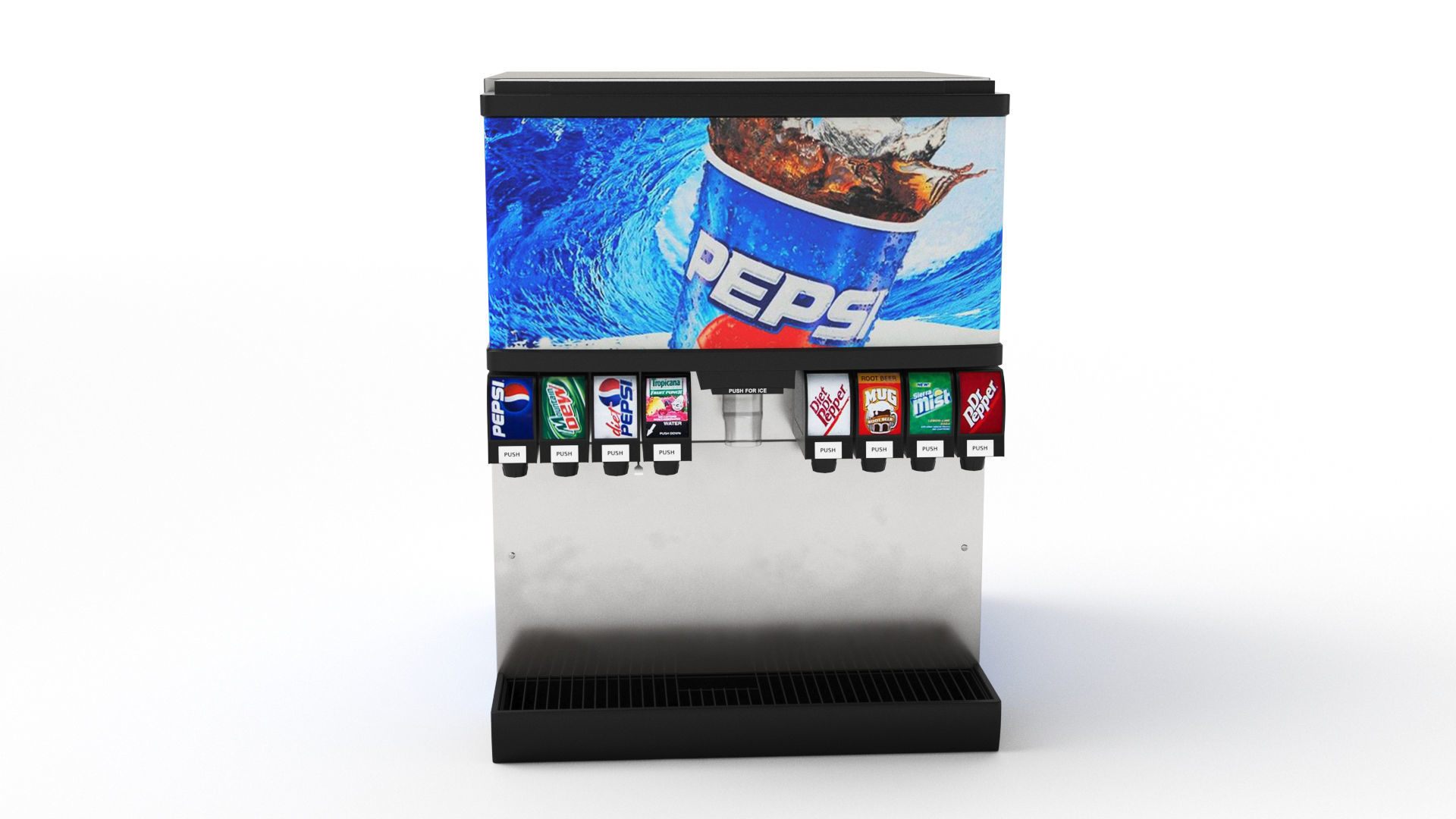 Soda Fountain Machine 02 3D model_15