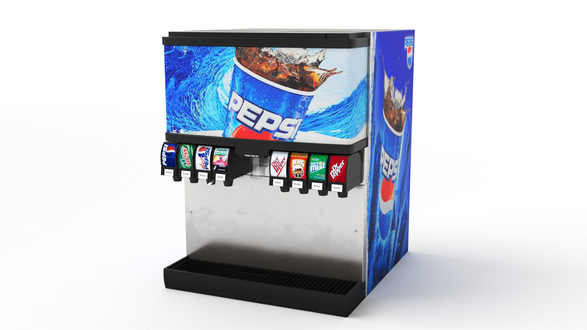 Soda Fountain Machine 02 3D model_30