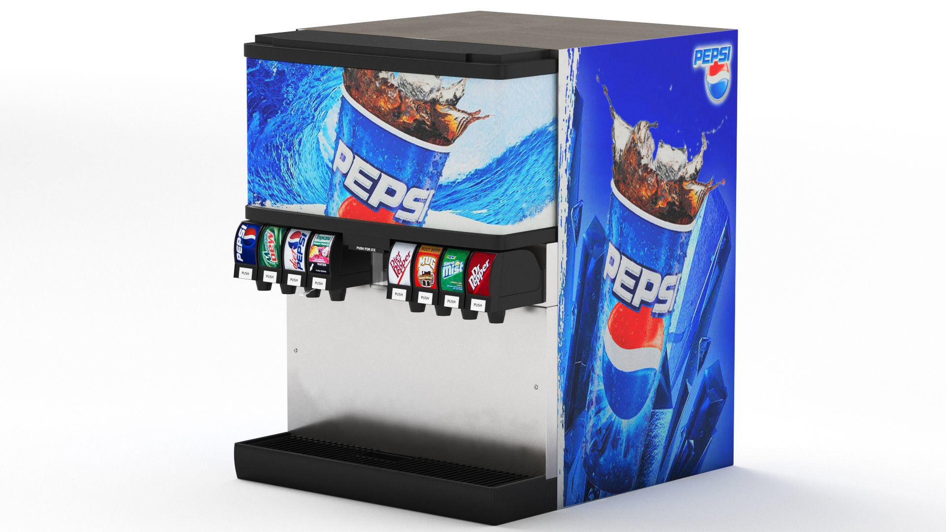 Soda Fountain Machine 02 3D model_1