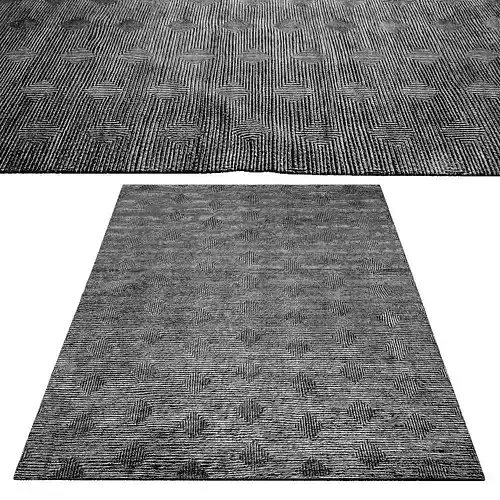 LABYRINTH HAND-KNOTTED RUG Low-poly 3D model