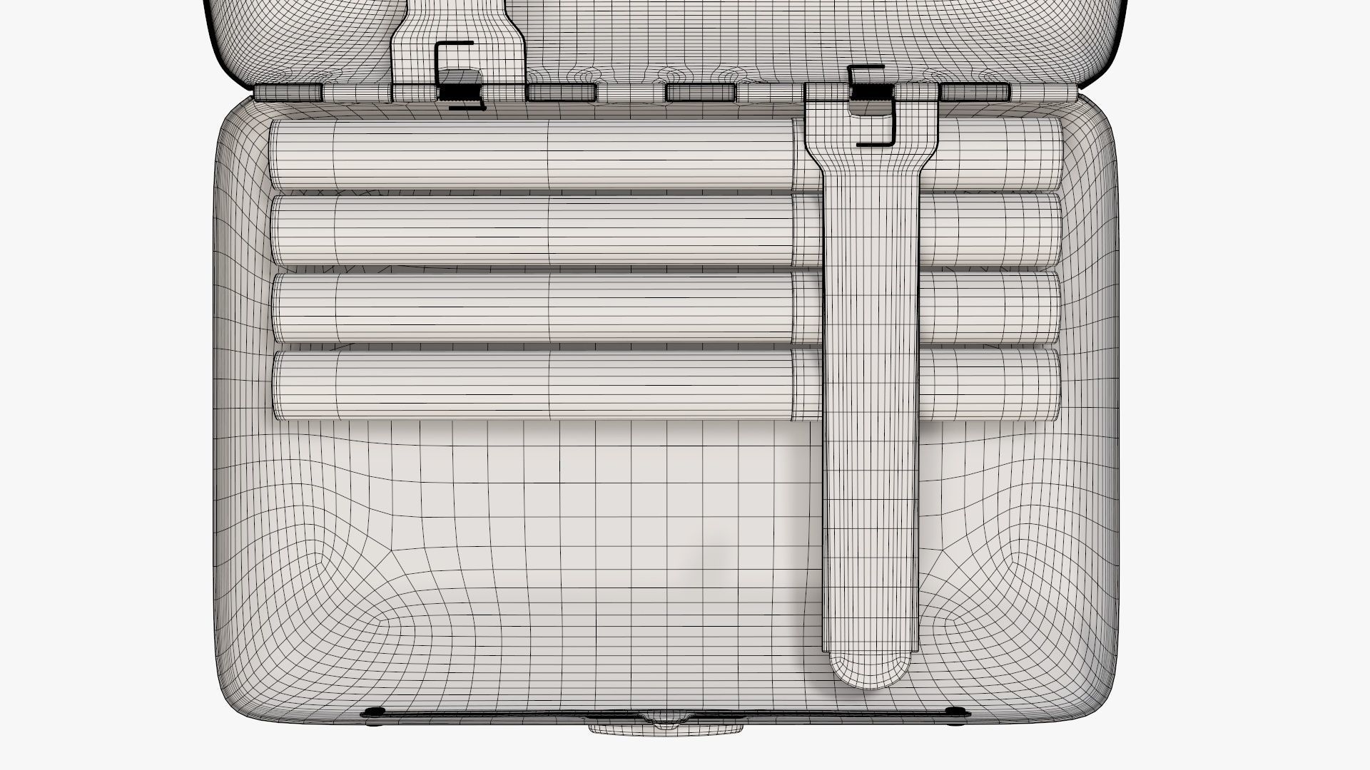 Cigarette metal case box 01 open 3D model_8