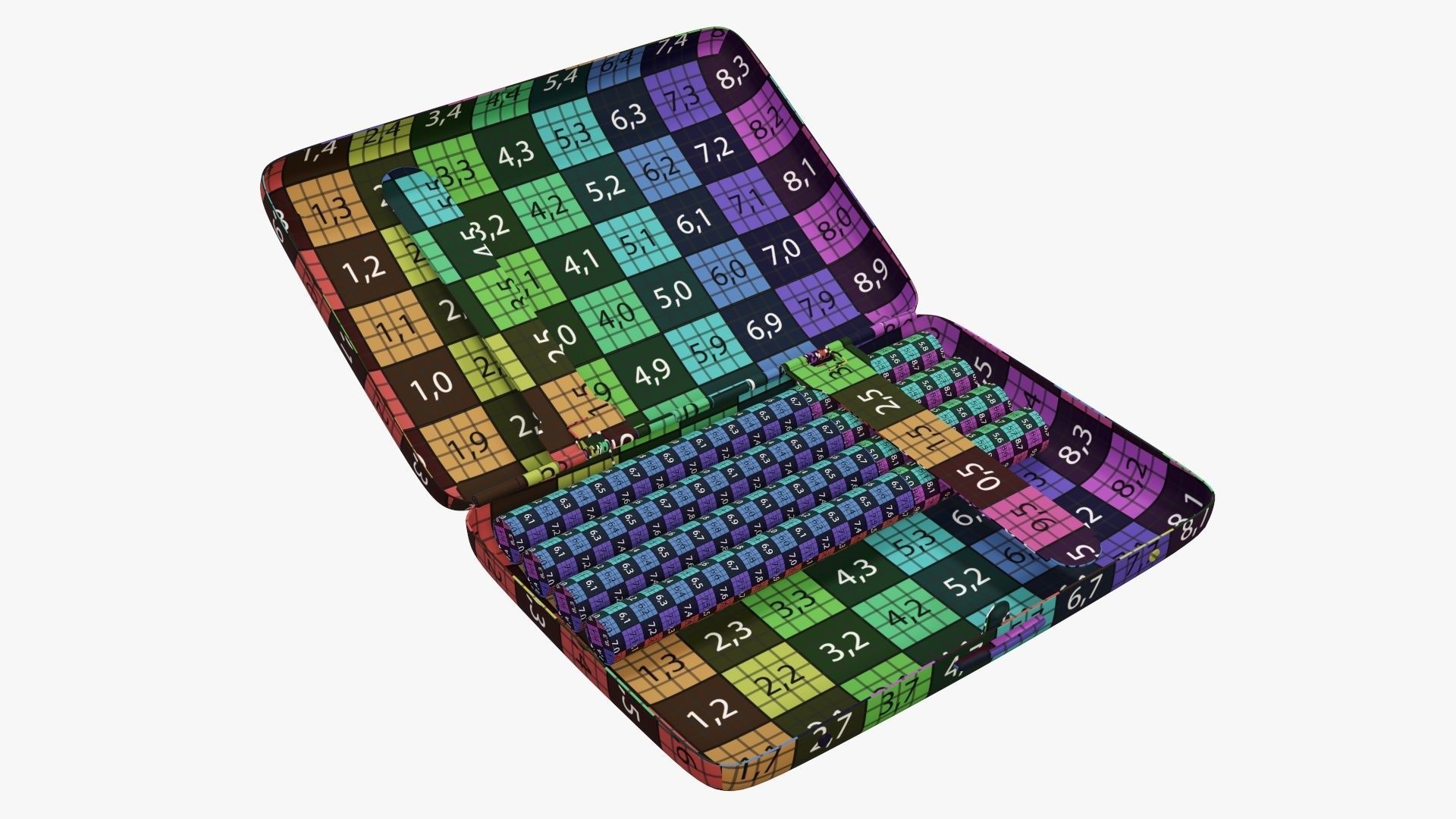 Cigarette metal case box 01 open 3D model_10