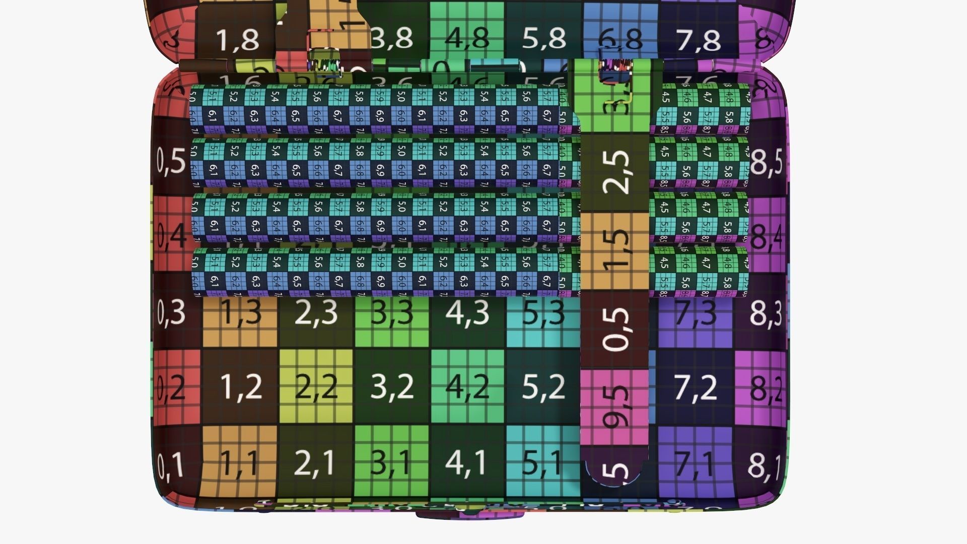 Cigarette metal case box 01 open 3D model_13