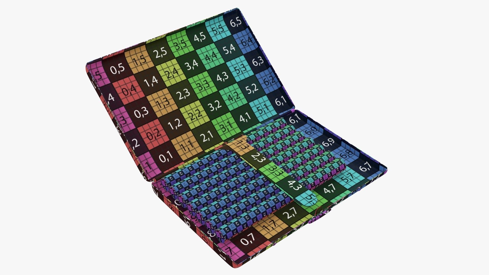 Cigarette metal case box 02 open 3D model_9