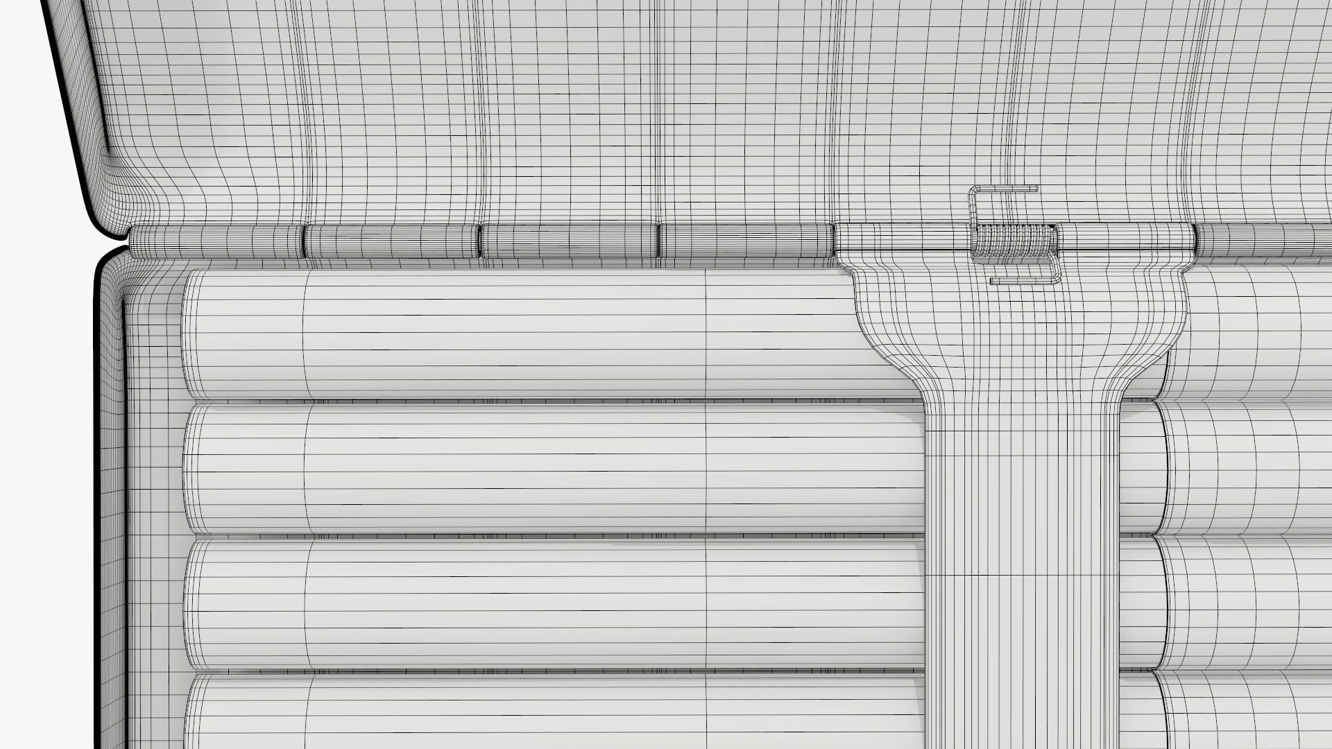 Cigarette metal case box 02 open 3D model_7