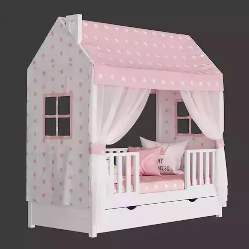 Childrens Bed House Lund Premium