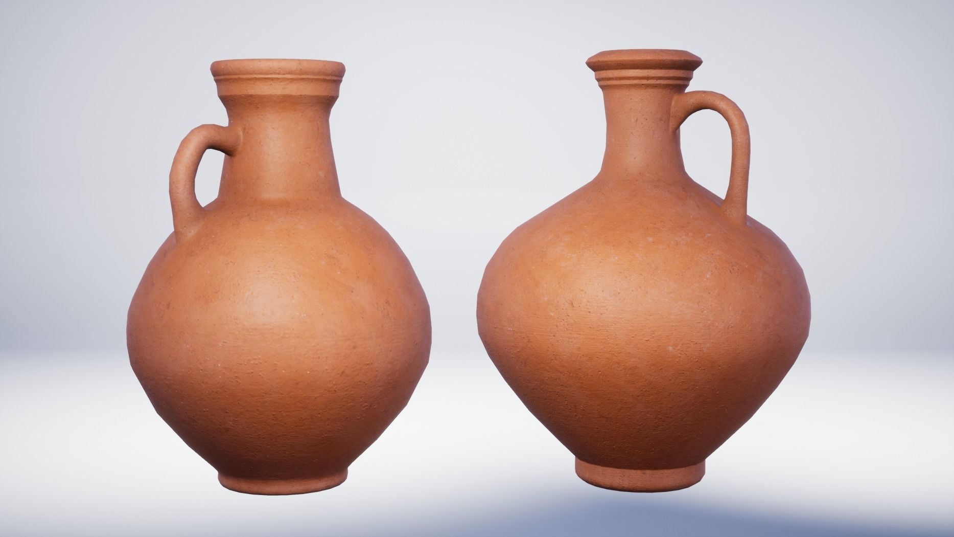 Roman Terracotta Flagons - 2 Variations