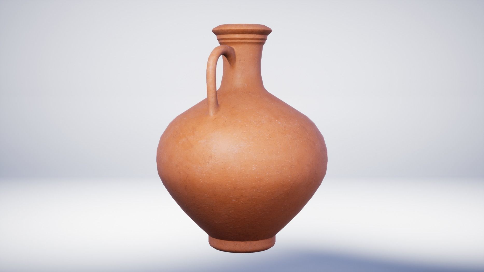 Roman Terracotta Flagons - 2 Variations Low-poly 3D model_2