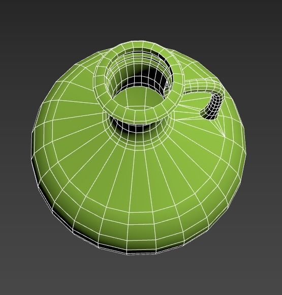 Roman Terracotta Flagons - 2 Variations Low-poly 3D model_6