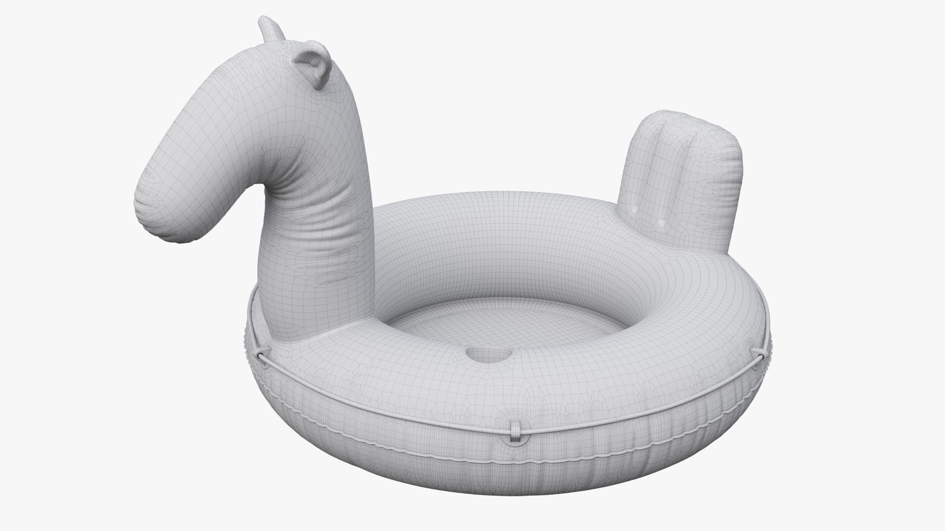 Pool Float Horse 3D model_6