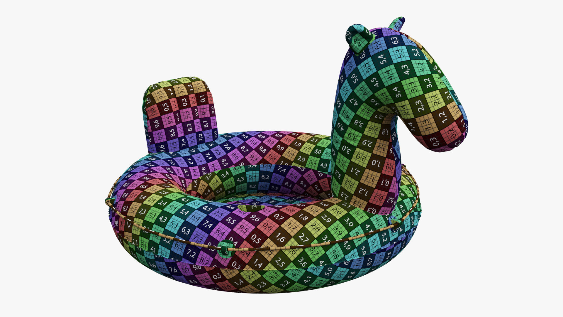 Pool Float Horse 3D model_10