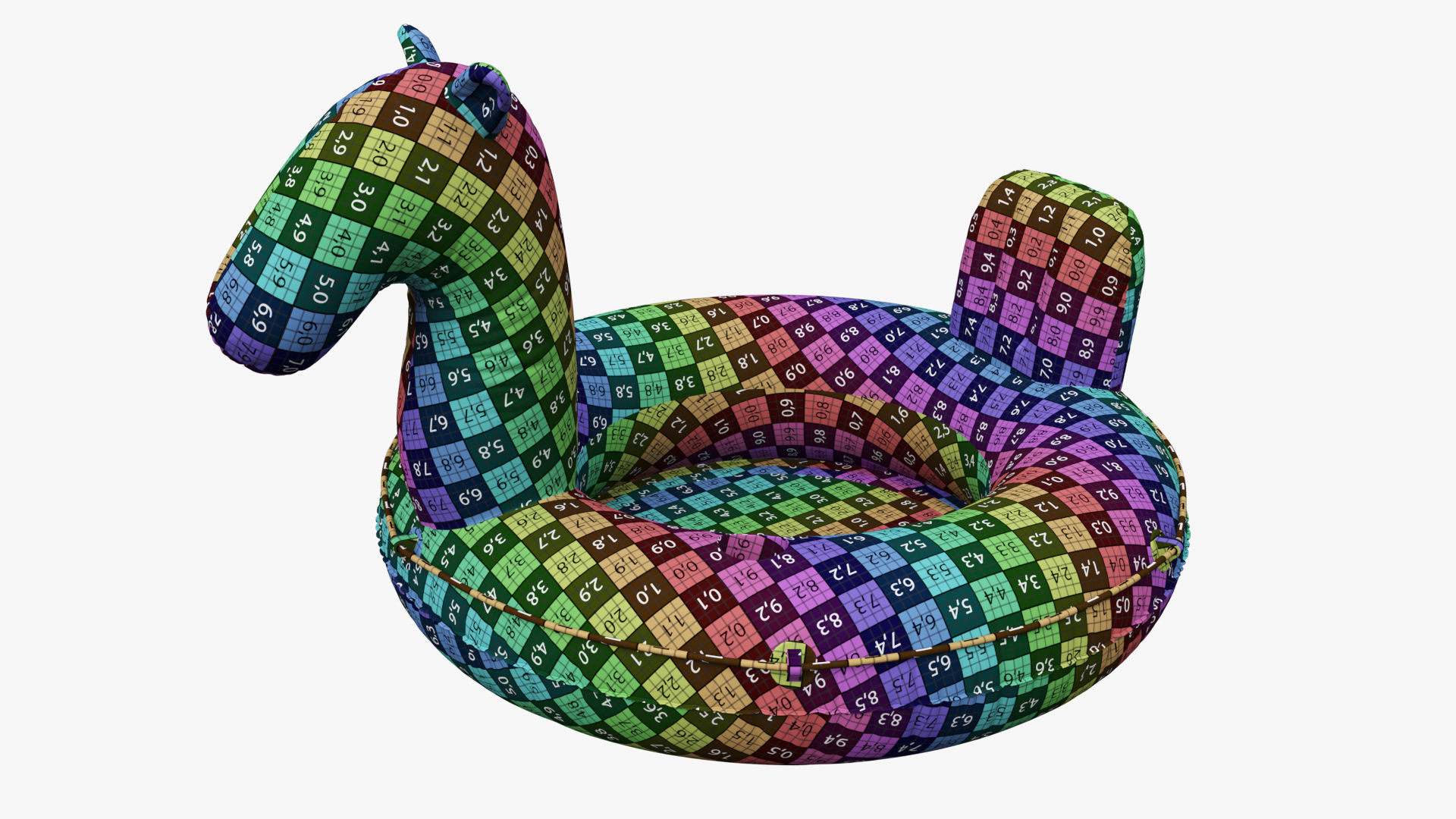Pool Float Horse 3D model_11