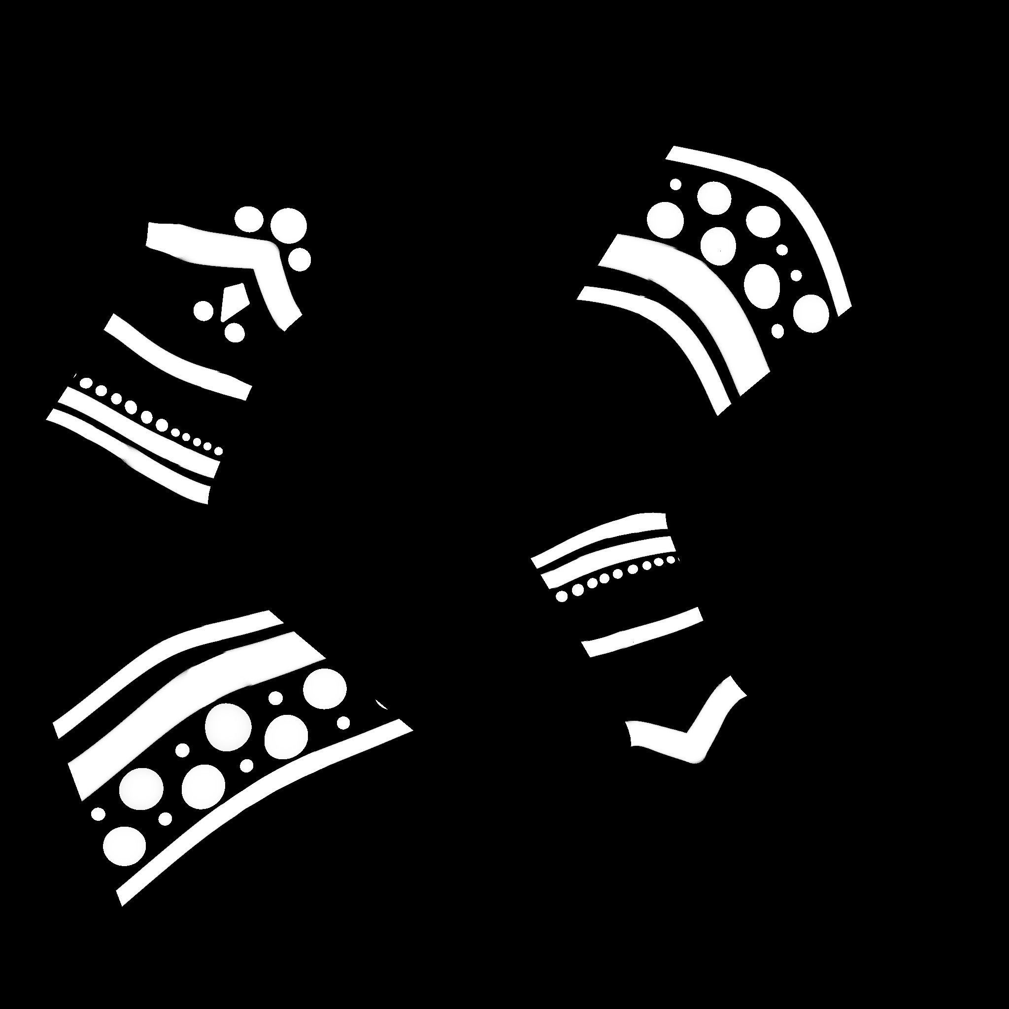 Shaman cartoon character with horns and spear 3D model_9