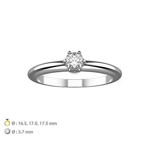 N051 Classic engagement ring