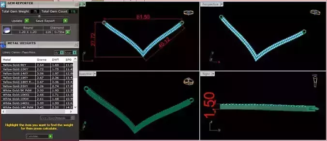 Pendant Gold Diamond