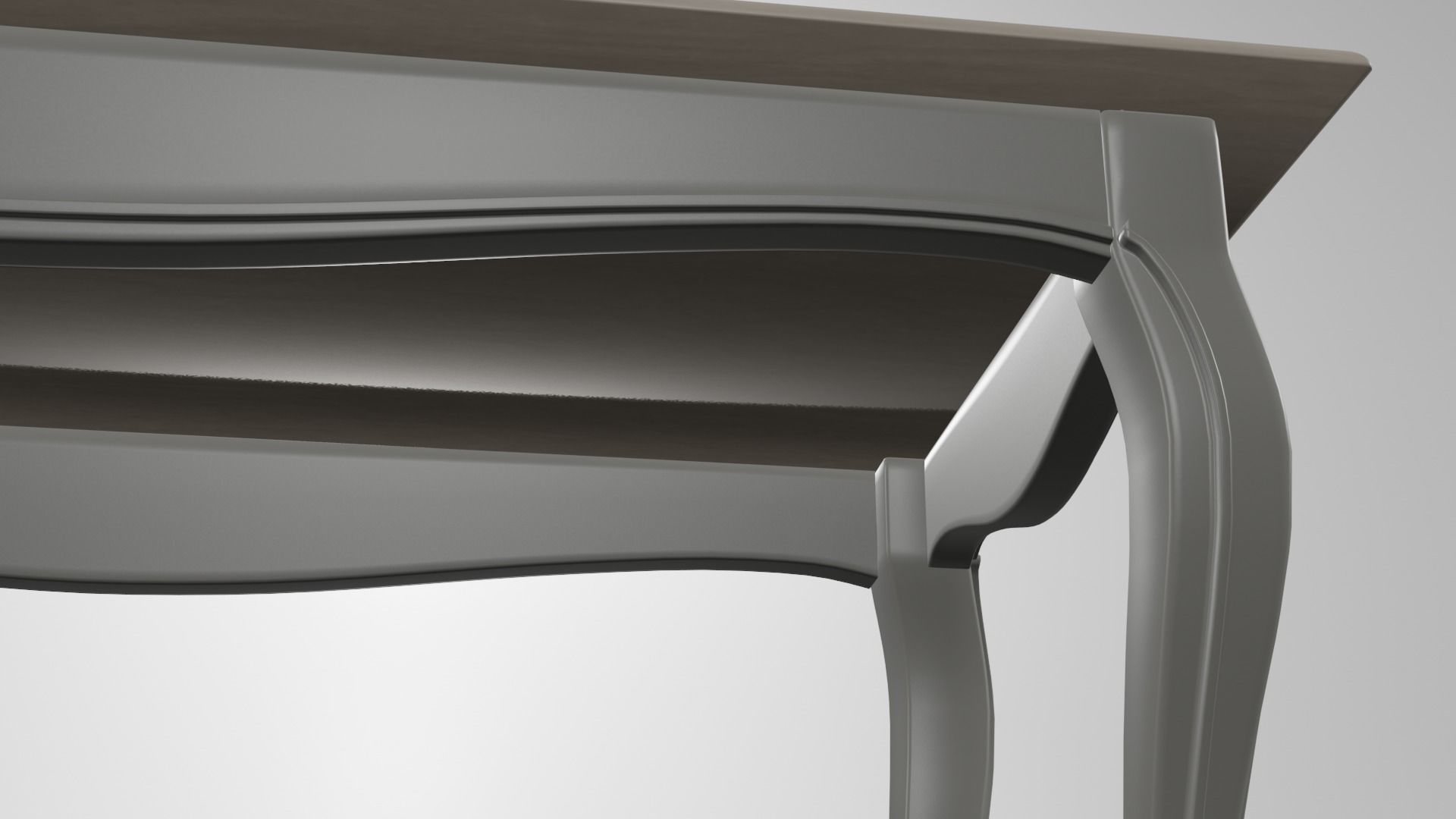 Table 3D model console Low-poly 3D model_6
