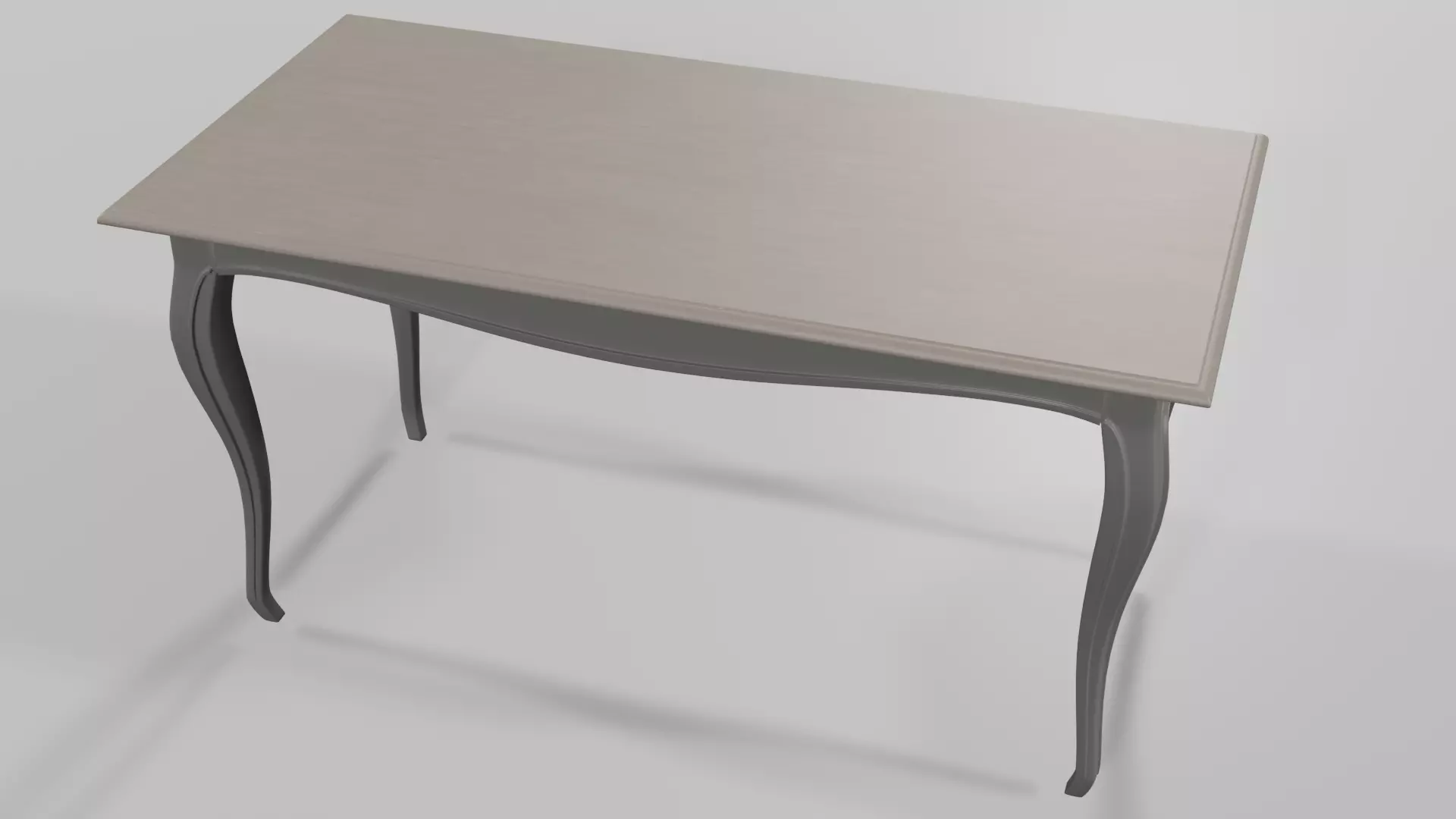 Table 3D model console Low-poly 3D model_0