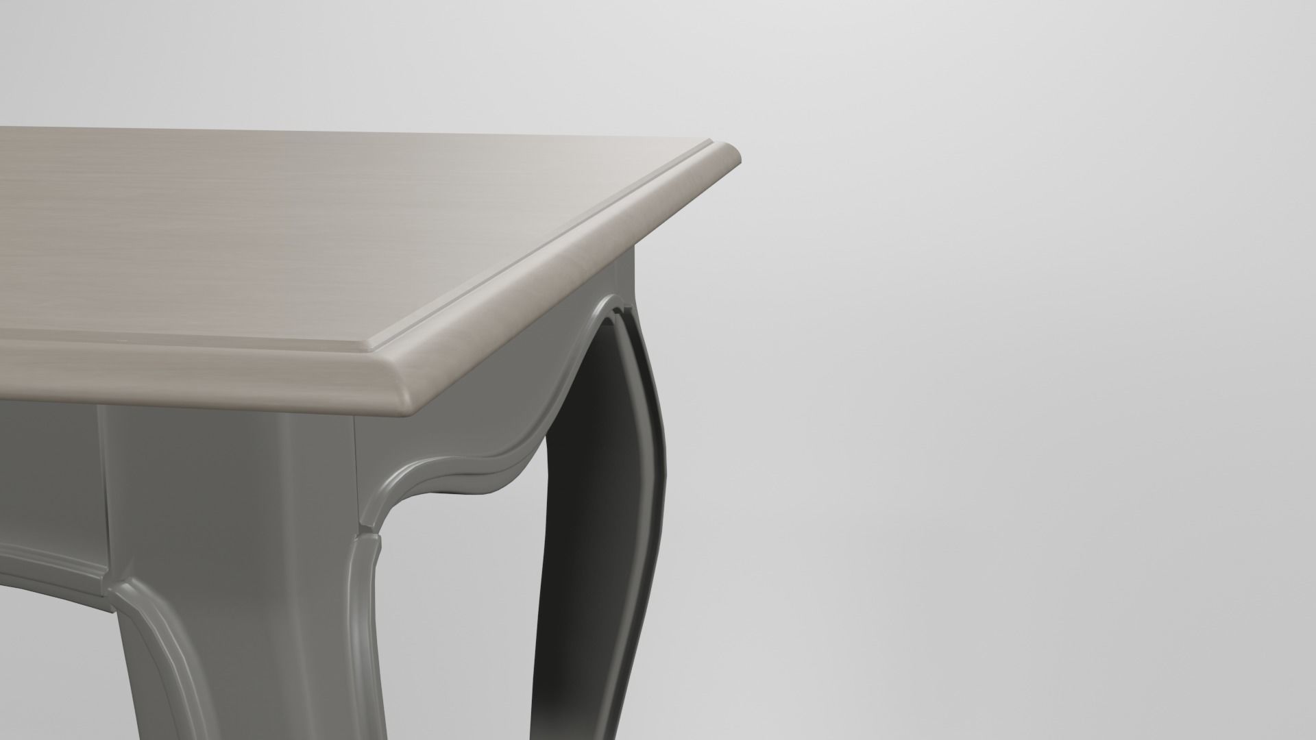Table 3D model console Low-poly 3D model_3