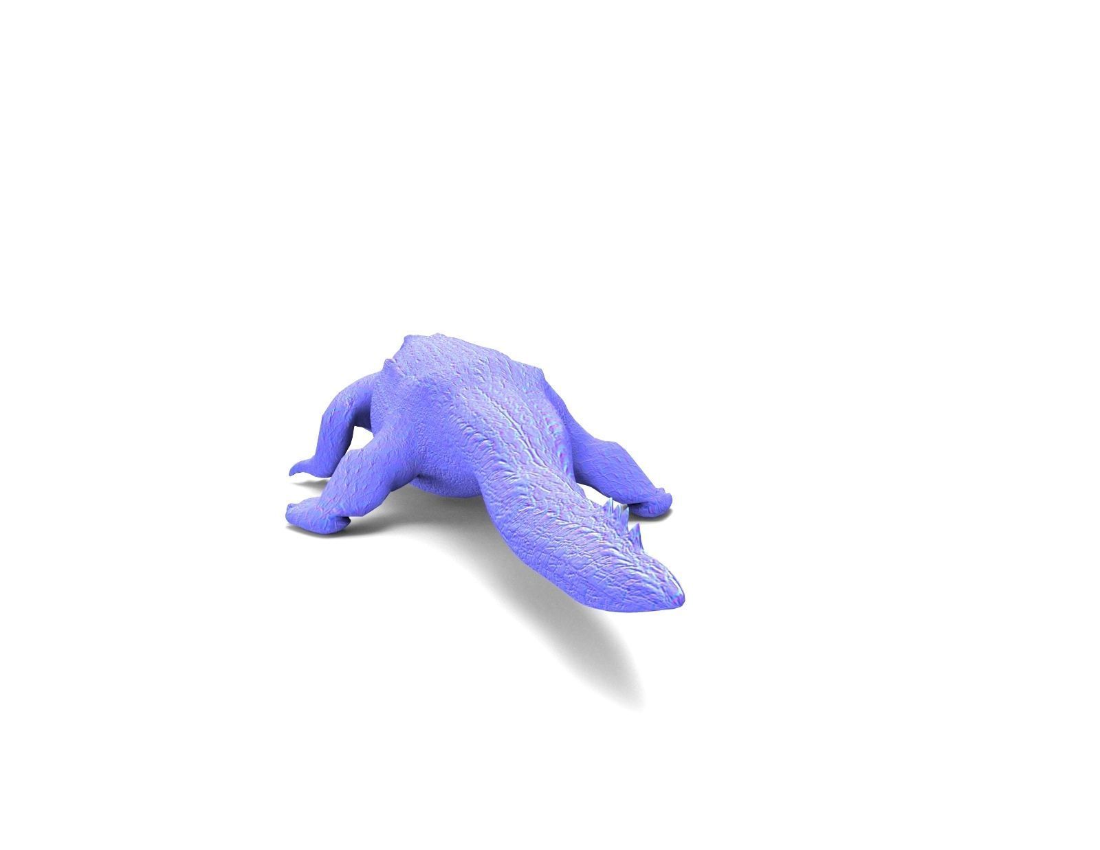 3D african crocodile alligator Low-poly 3D model_22