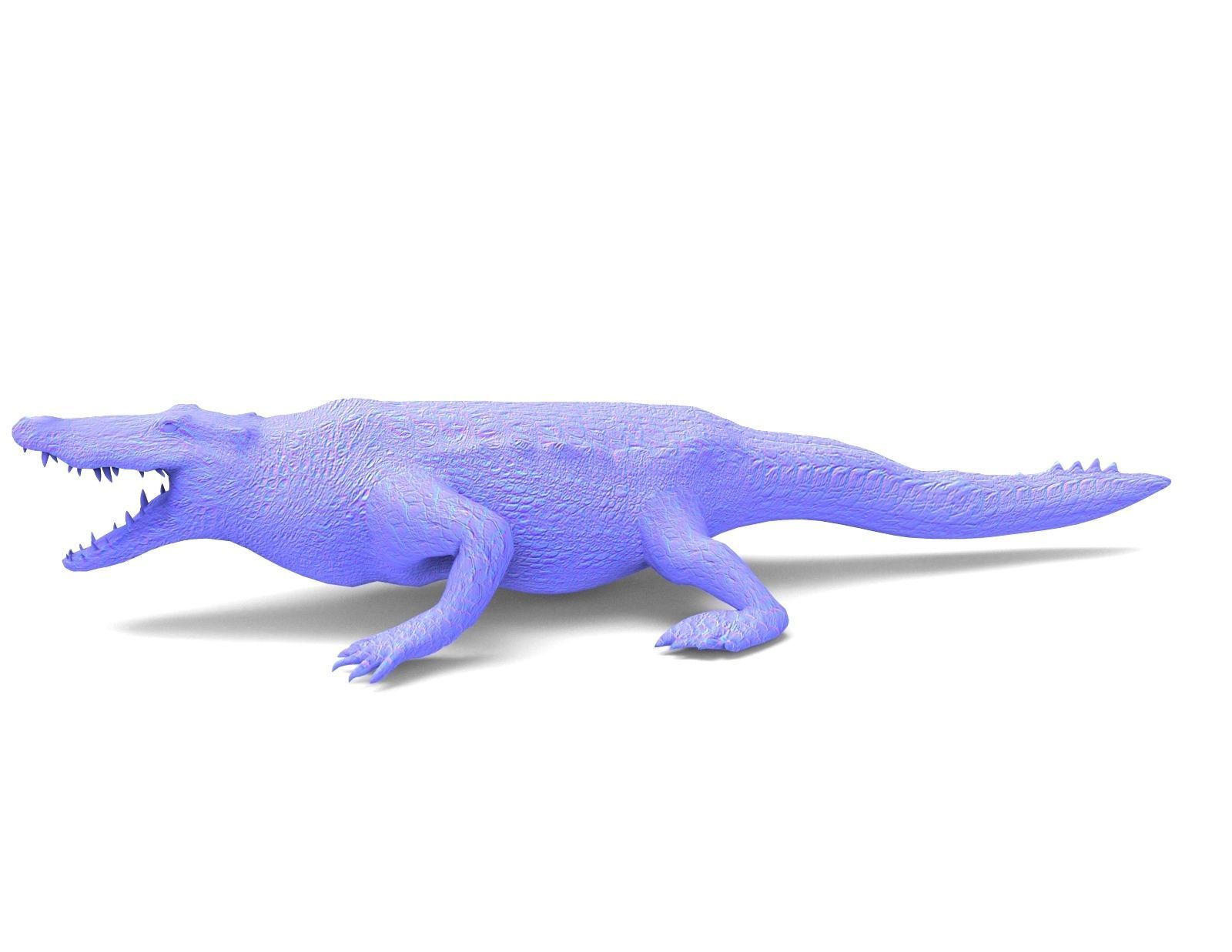 3D african crocodile alligator Low-poly 3D model_20
