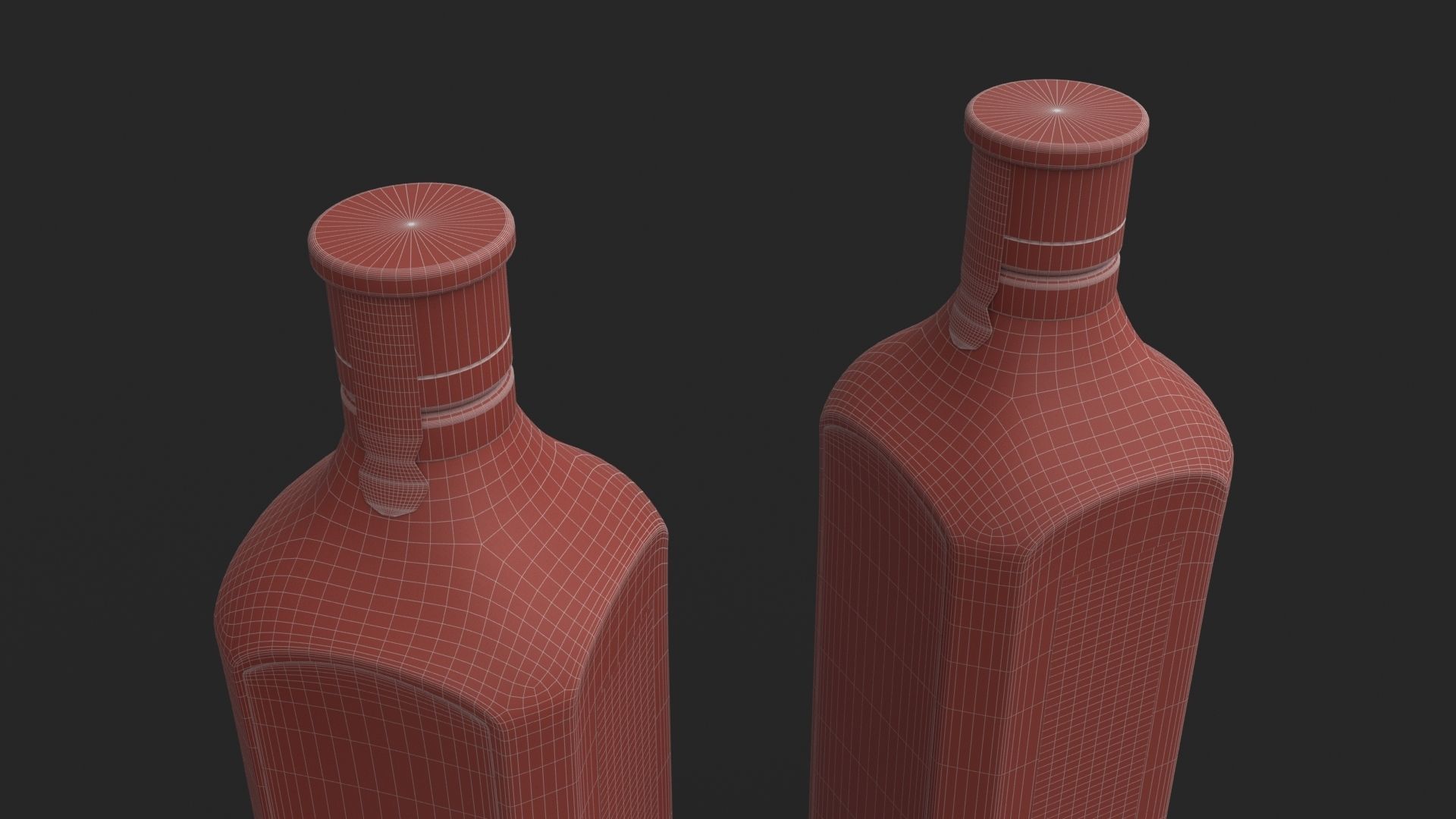 Bombay Dry Gin Bramble bottles set  03 3D model_10