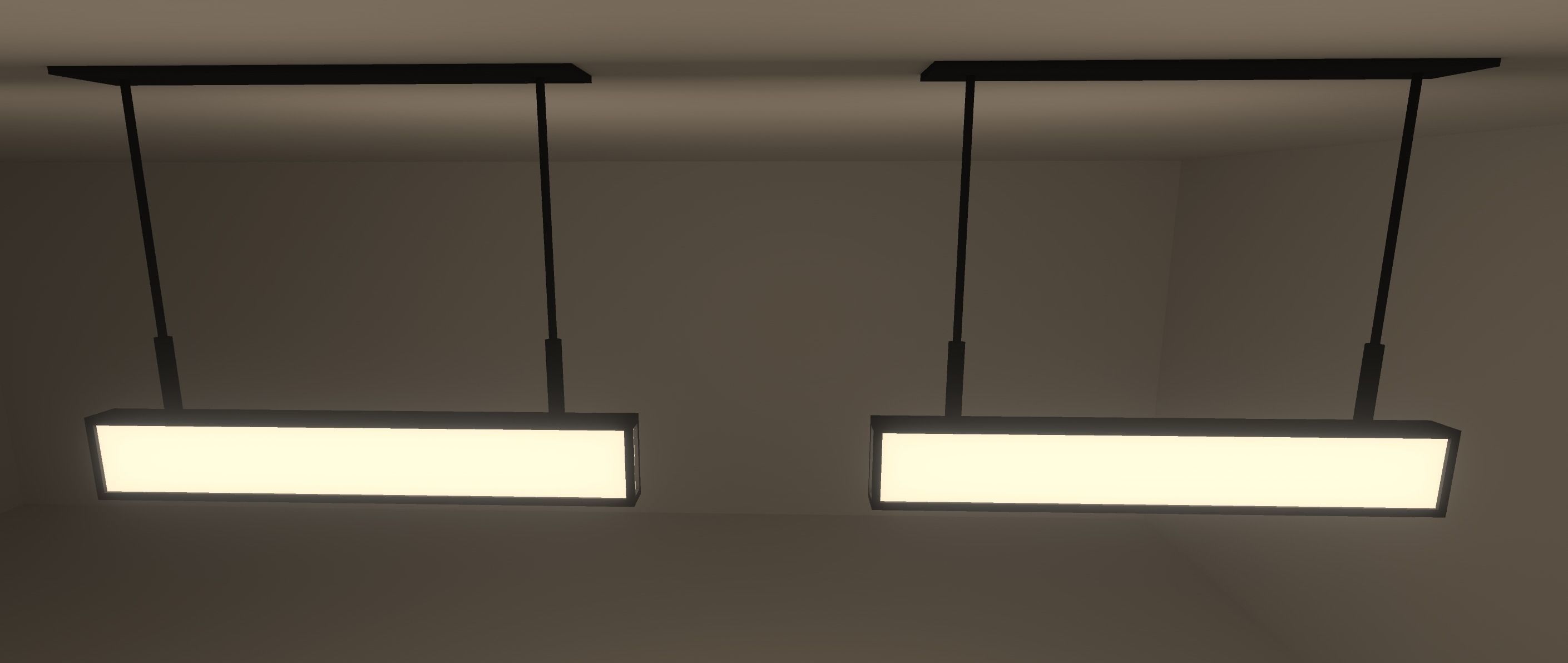 Bar Ceiling Lamps Low-poly 3D model_3