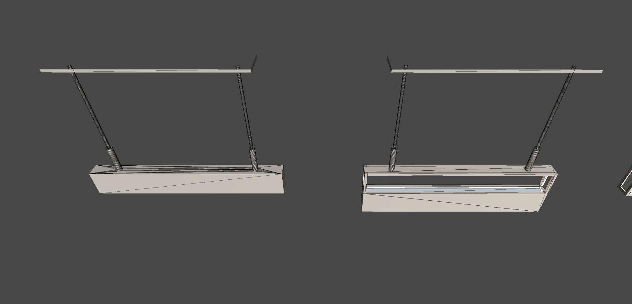 Bar Ceiling Lamps Low-poly 3D model_6