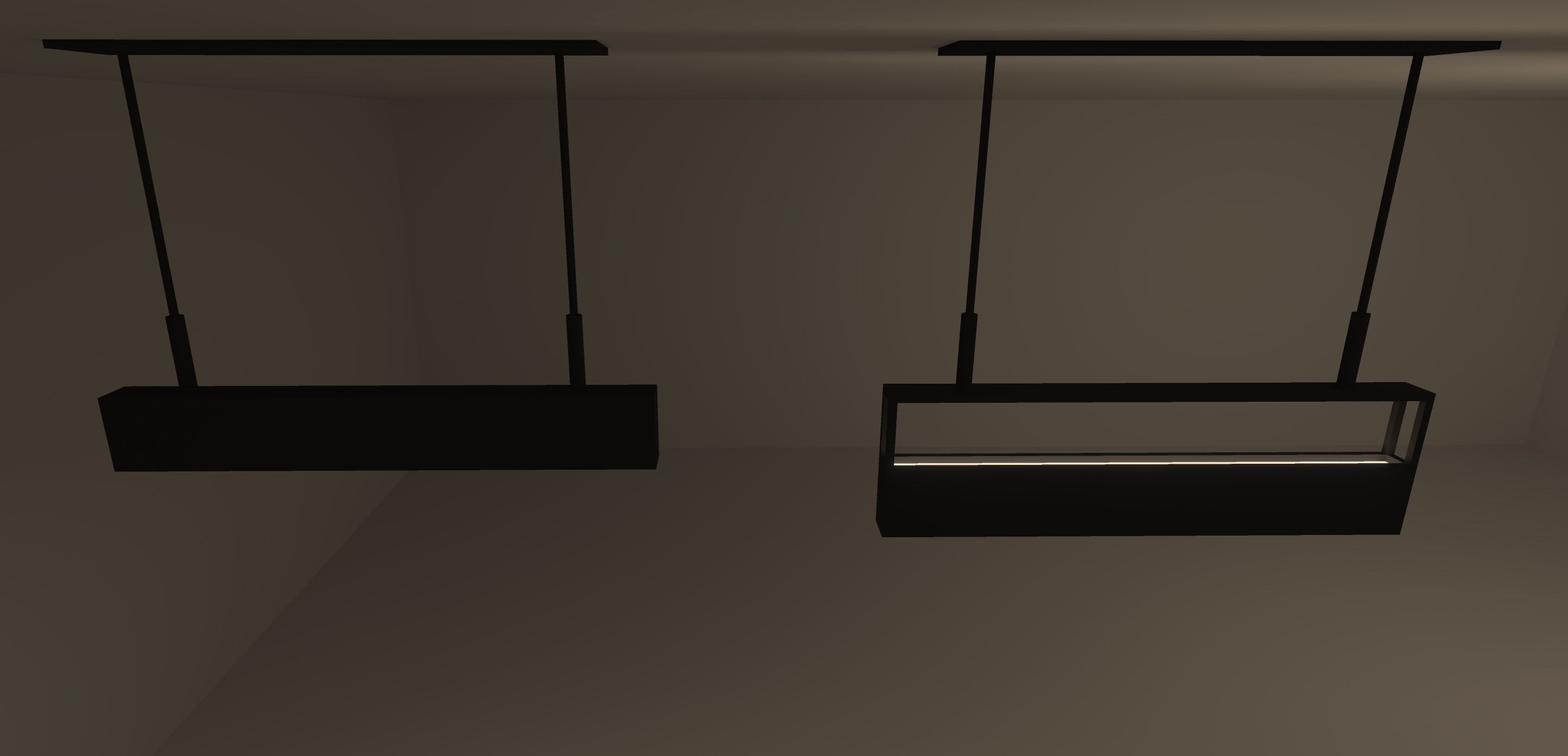 Bar Ceiling Lamps Low-poly 3D model_1