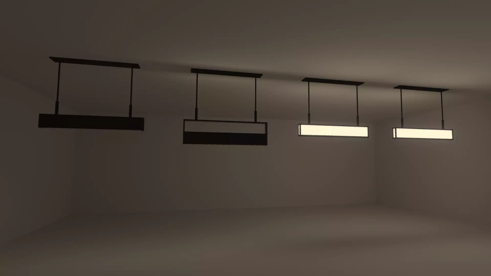 Bar Ceiling Lamps Low-poly 3D model_0
