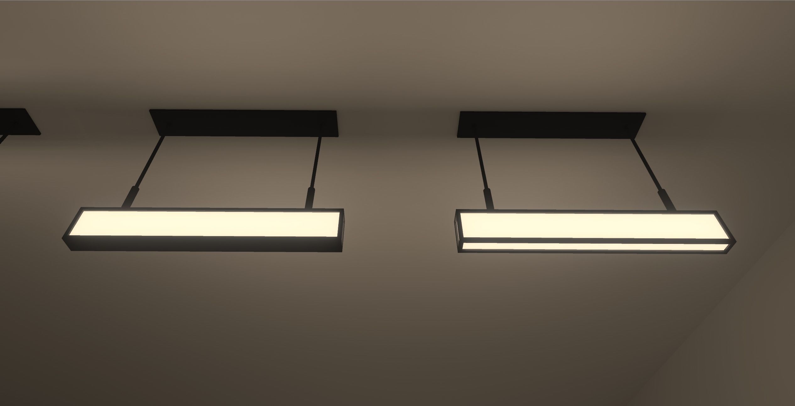 Bar Ceiling Lamps Low-poly 3D model_4