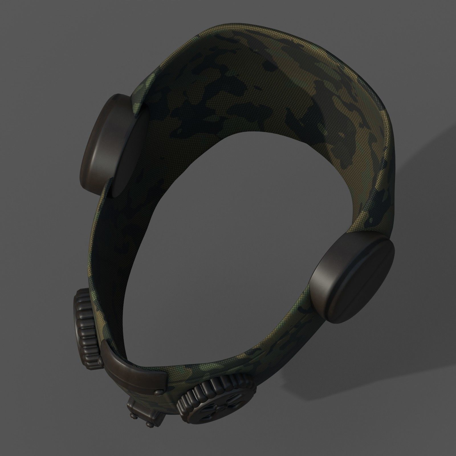 Gas mask respirator scifi futuristic 3d Artist  Low-poly 3D model_8