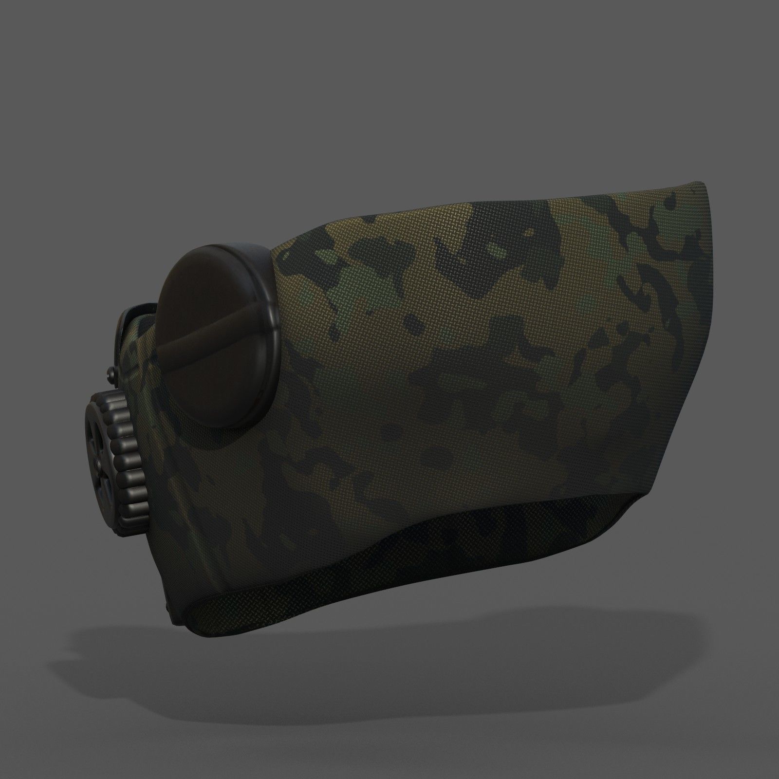 Gas mask respirator scifi futuristic 3d Artist  Low-poly 3D model_9