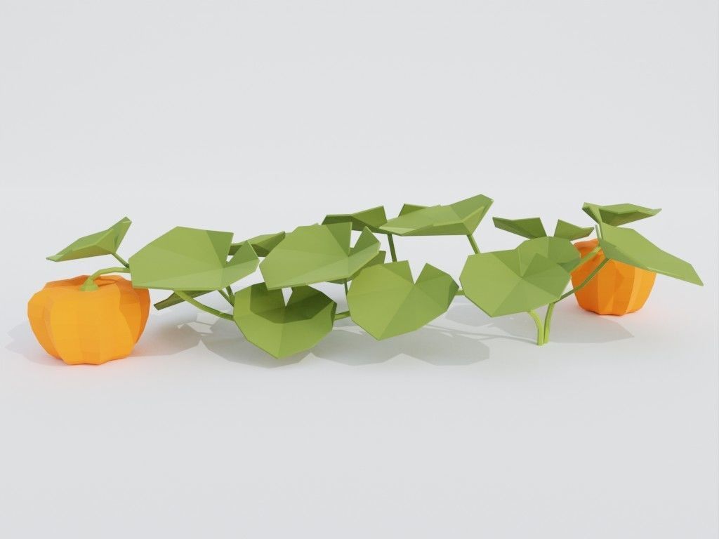 Low poly set of vegetables Low-poly 3D model_50