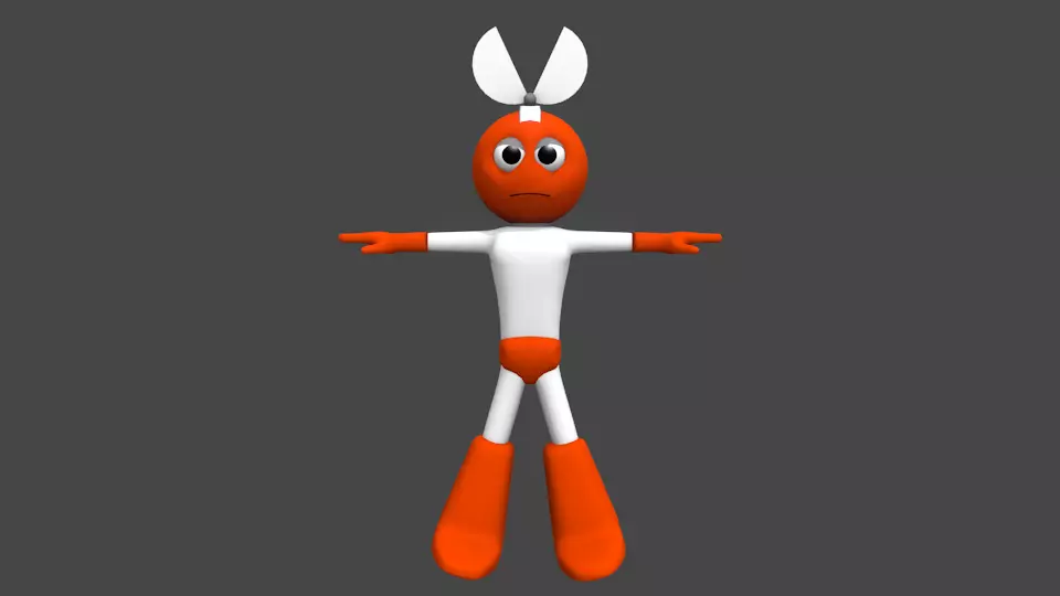 3D cutman rigged Low-poly 3D model_0