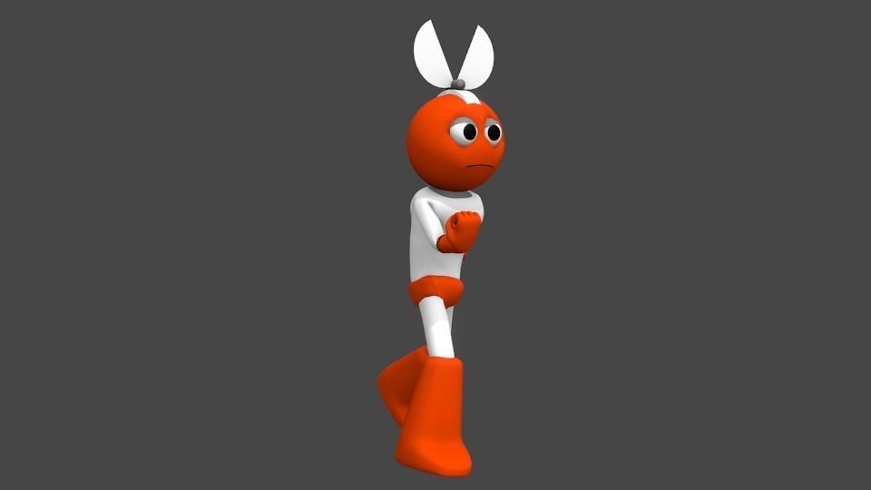3D cutman rigged Low-poly 3D model_1