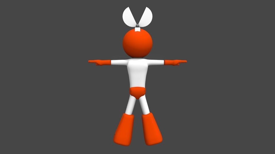 3D cutman rigged Low-poly 3D model_3